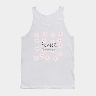 flower,On a hill with fluttering petals Tank Top